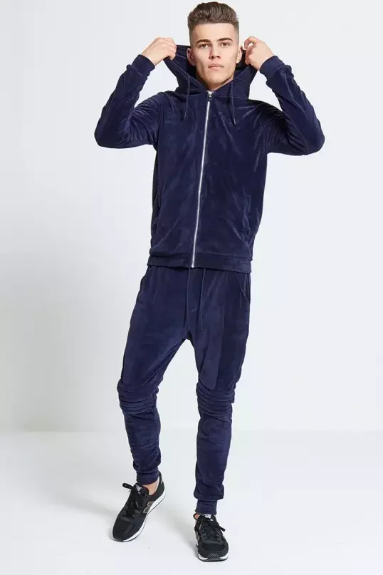 Completo Tuta Over Leggero Con Felpa Cappuccio Boxy Fit Pantalone Baggy 21 22 Verde