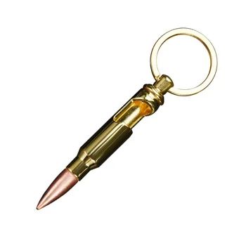Creative metal bullet bottle opener key chain multifunctional product beer company advertising promotional gifts
