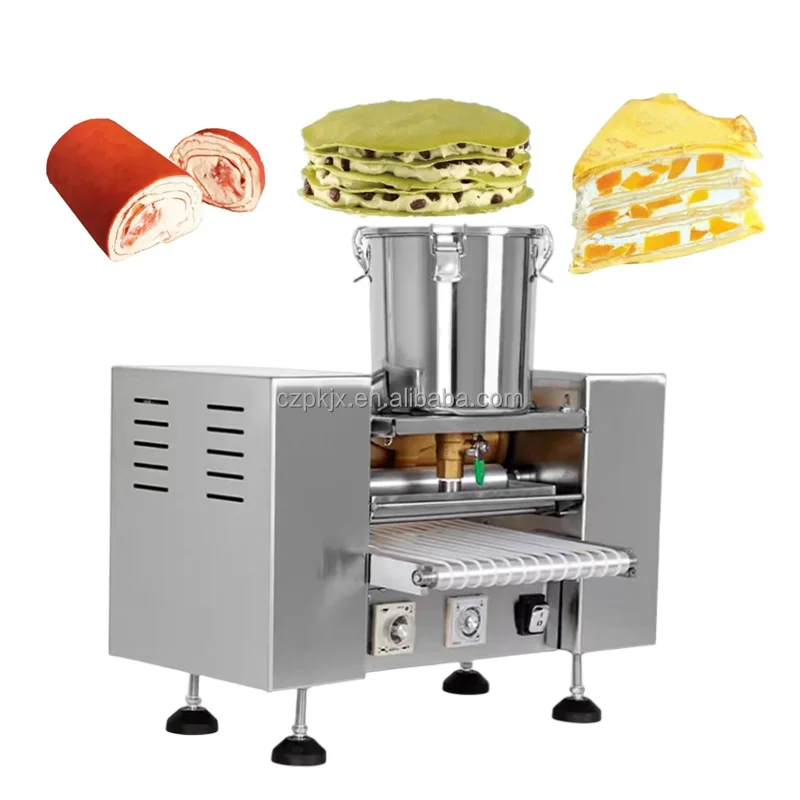 Automatic Thousand Layer Cake Maker Machine Spring Roll Wrapper Crepe Cake Making Machine