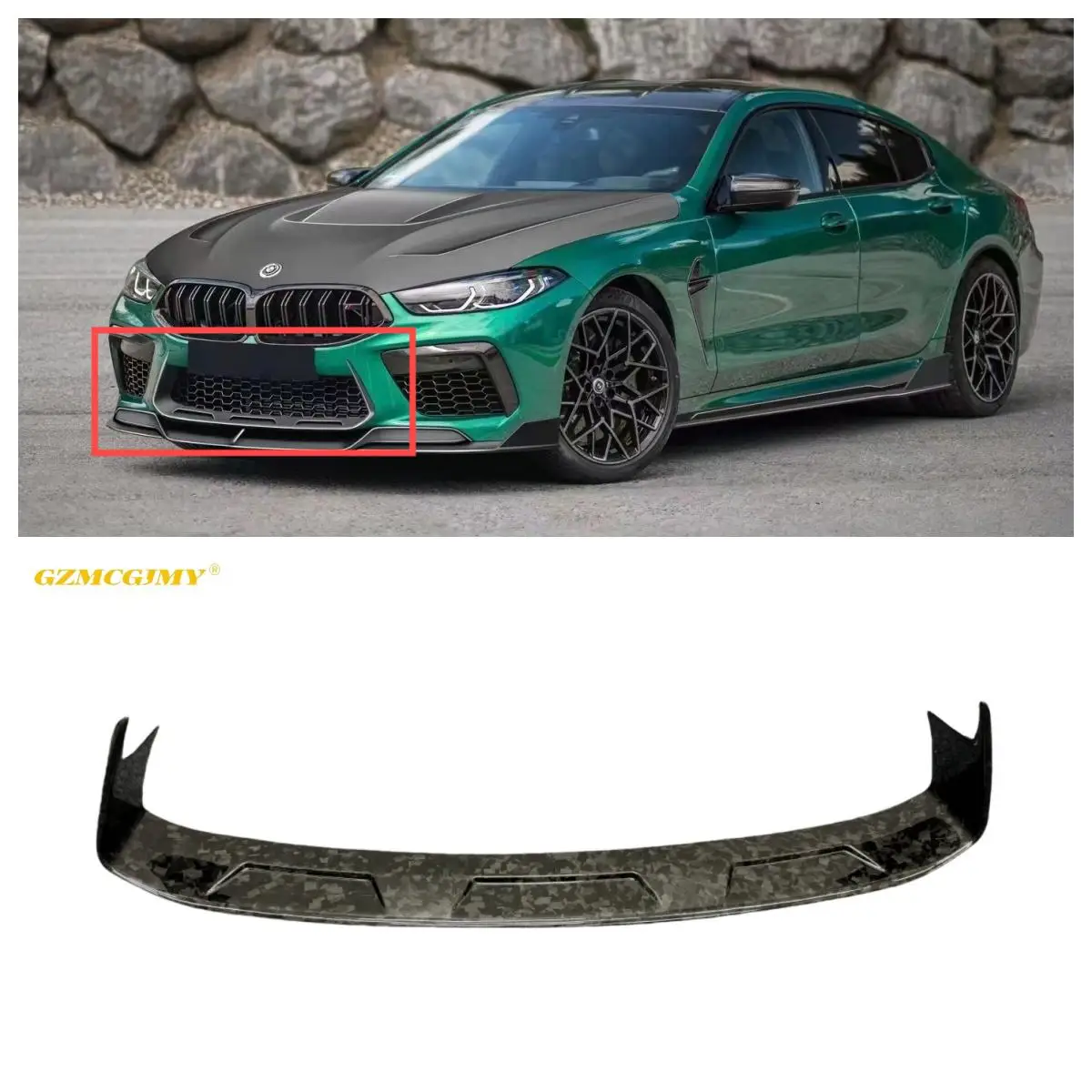 Automotive Bumper Decorative Parts Suitable For BMW F91 F92 F93 M8 Front Bumper Center Forged