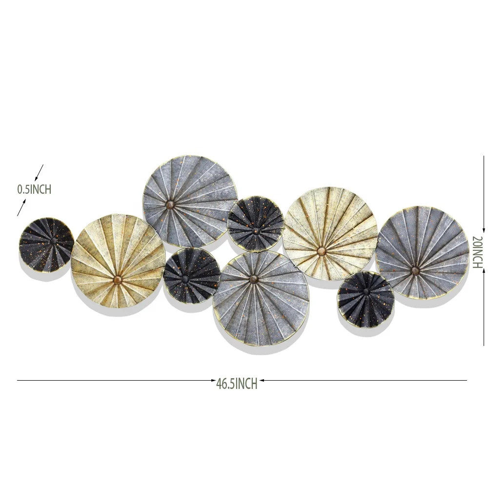 Home Decor Luxury Gold Metal Wall Art For Home Decor Items For Living