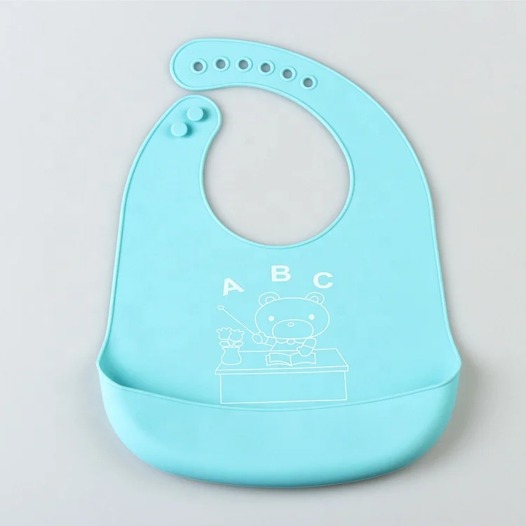 Горячая продажа заводская цена водонепроницаемый детский силиконовый нагрудник
