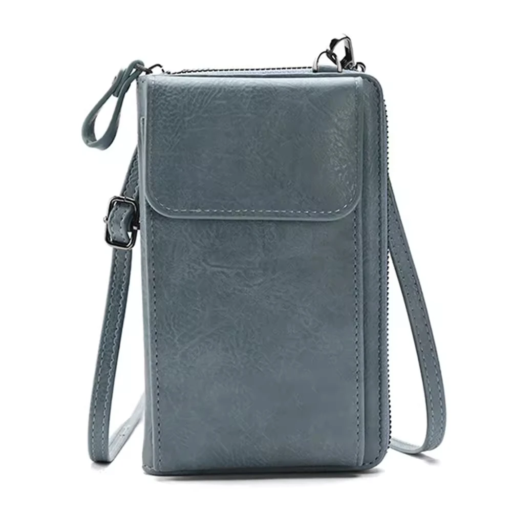 Mini Ladies Mobile Phone Bag Oxford Multi-layer Zipper Women's Crossbody Wallet Handbag Comfortable Underarm Bag For Women