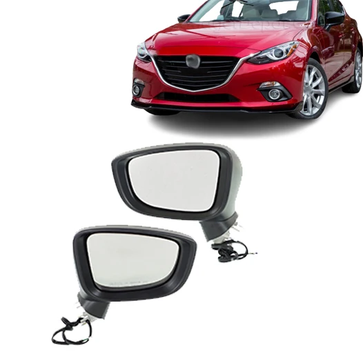 5 wires Power car Mirror Pair For 2014 2015 2016 Mazda 3 Manual Folding With Signal Light