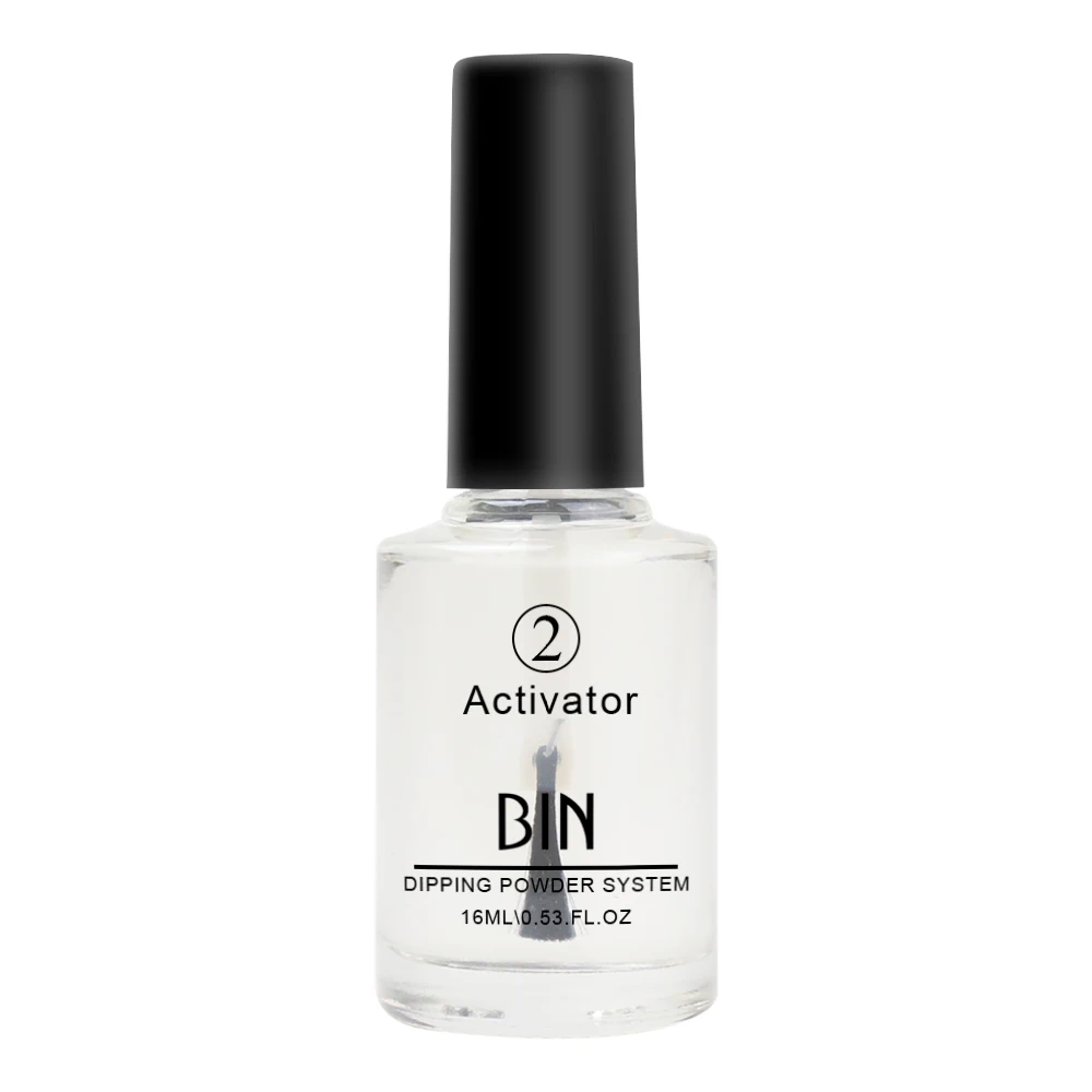 BIN Private Label Fast Dry Nail Dipping Powder Liquid Glue Dip Top Coat Dipping Powder Liquid System