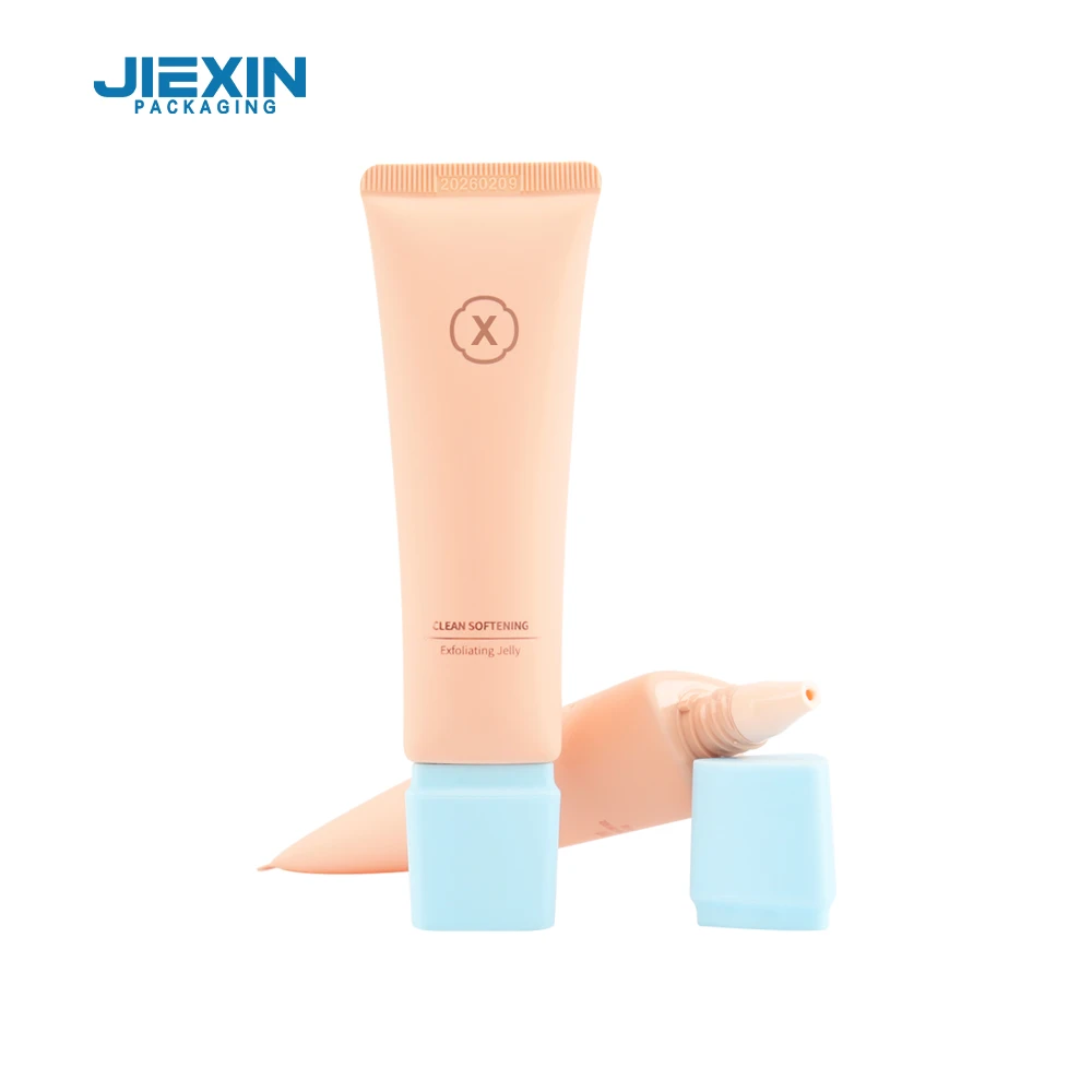 Custom Logo 40ml Soft Squeeze Tube with Triangular Screw Cap Plastic Packaging Liquid Foundation Hand Cream Cosmetic Products