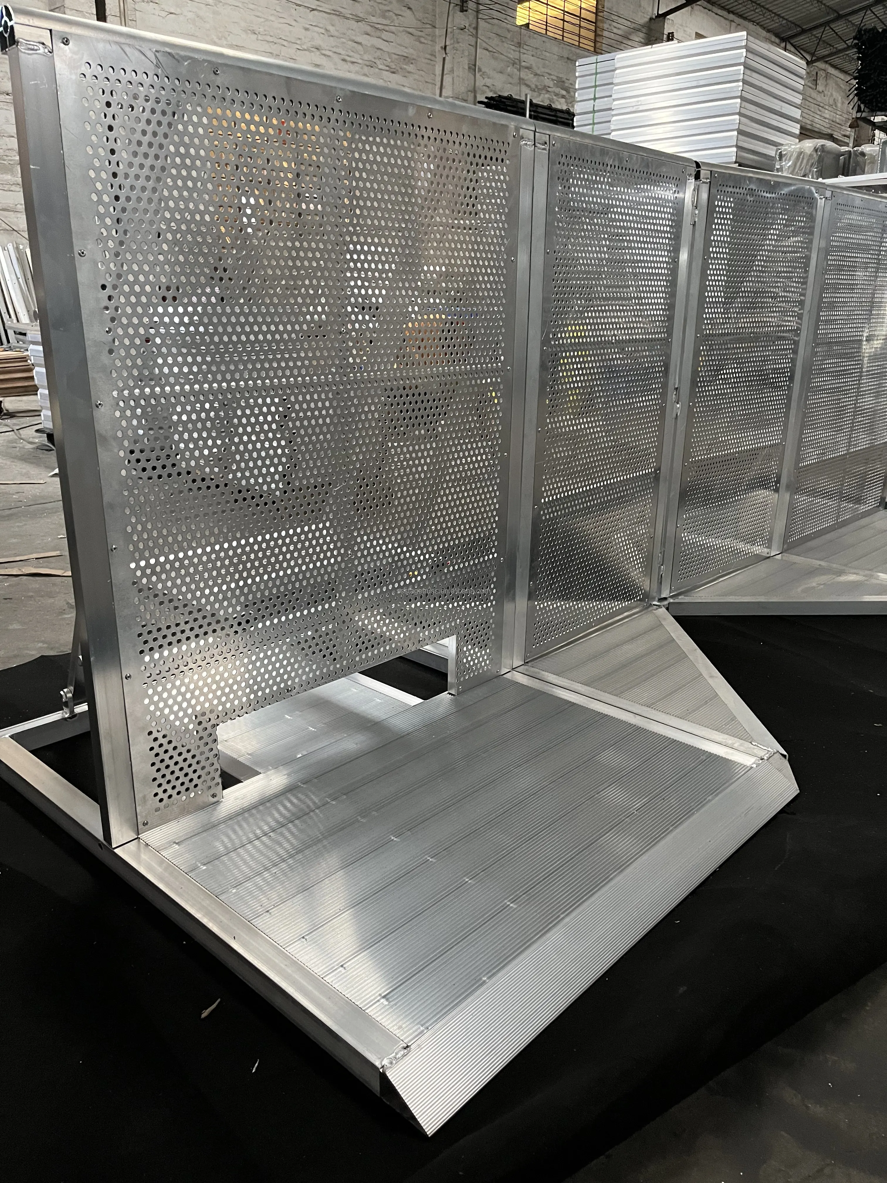 product aluminum alloy concert crowd control barrier stage foldable barricade outdoor event safety barrier-5