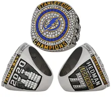 NHL 2020 Tampa Bay Lightning Championship Ring Custom Alloy Men's High Quality Jewelry Fashion Ring Manufacturers Wholesale