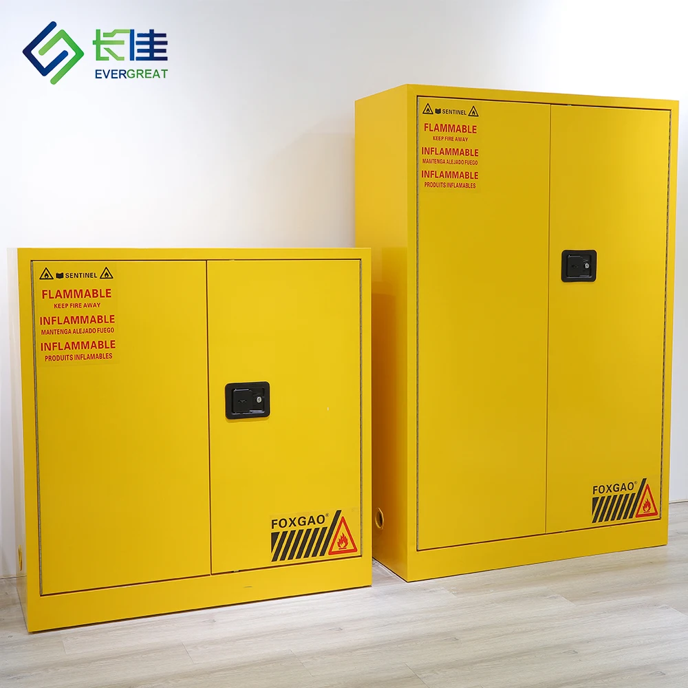 Lab furniture Industry Full steel Chemical Storage Yellow Blue CE Safety Flammable Cabinet