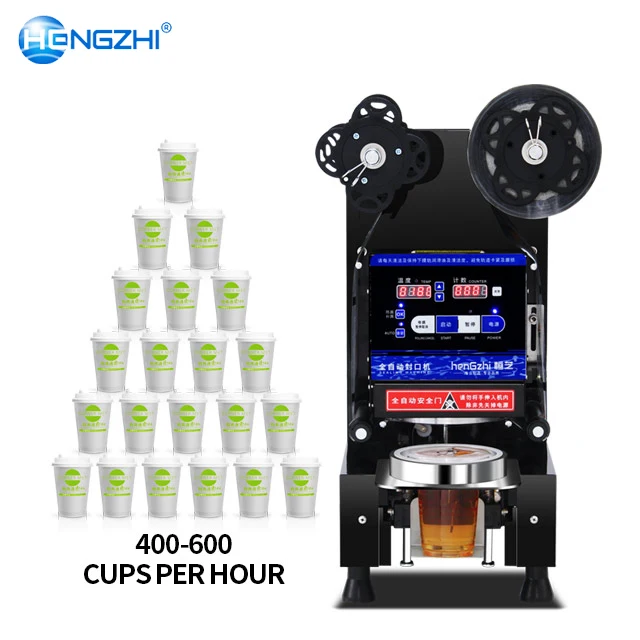 Hengzhi 自動カップシーラー機 - 食品工場向け プラスチックカップ用 1