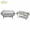 triple-compartment food pan