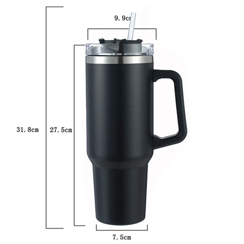 40 Oz Stainless Steel Travel Mug with Handle - Perfect for Adventure