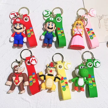 Popular cartoon Mario series key chain car key hanging decoration luggage bag decorative pendant