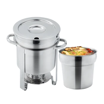 DaoSheng Hot Sale Stainless Steel 7L Buffet Chafing Dish Food Warmers For Party With Soup Barrel And Water Barrel