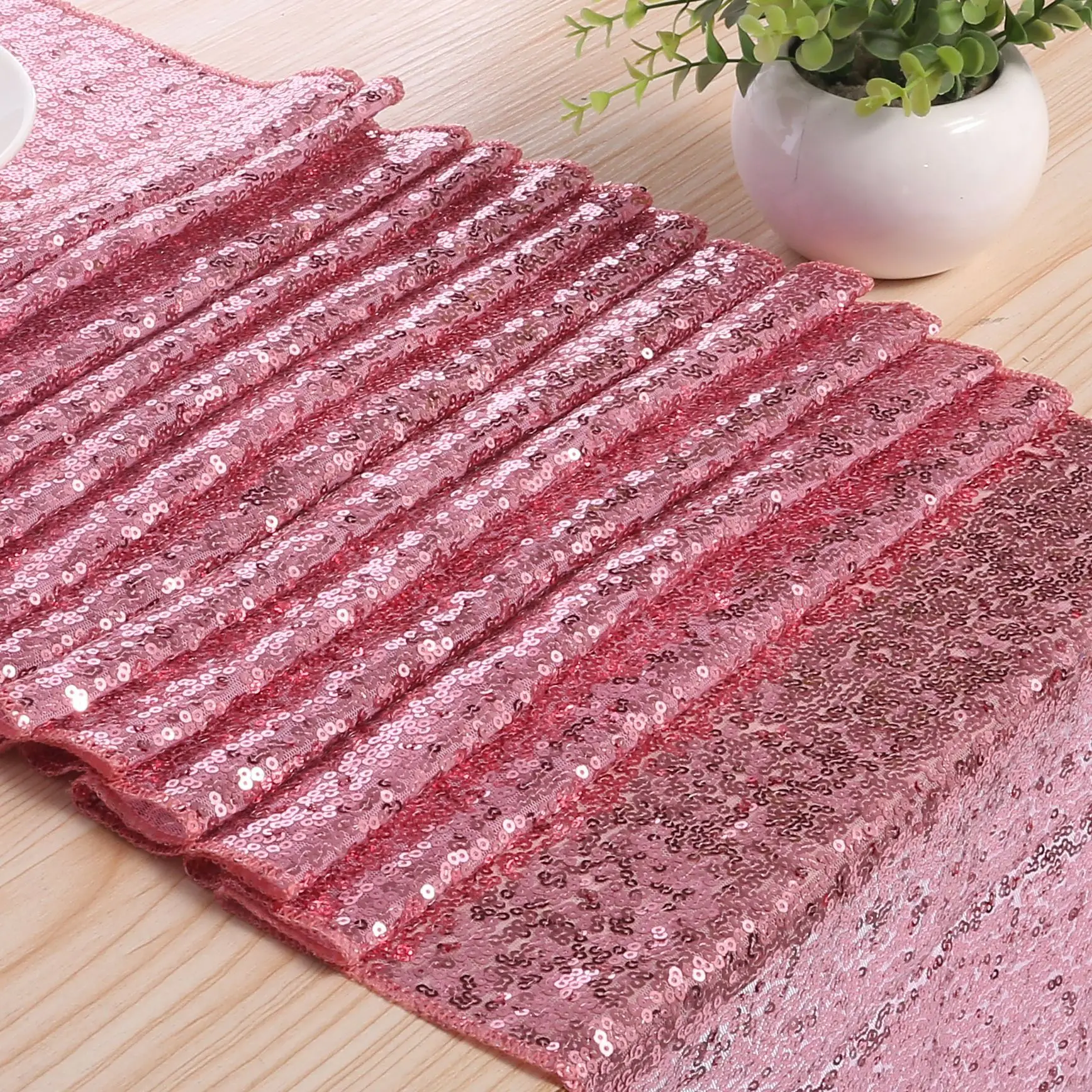 Golden Table Runner Silver Rose Gold Sequin Table Runner Gold Silver