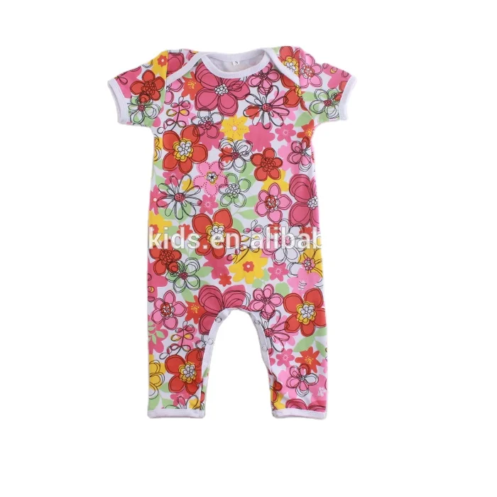 short sleeve long pants romper baby