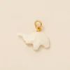 White elephant pendant-Gold