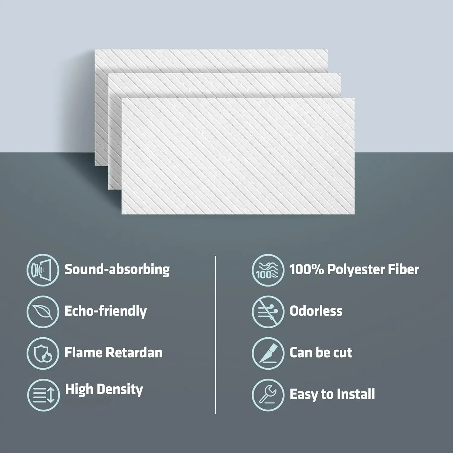 Low Price 9mm Thickness Wall Plate Sound Proof Acoustic Panel PET Panel ...