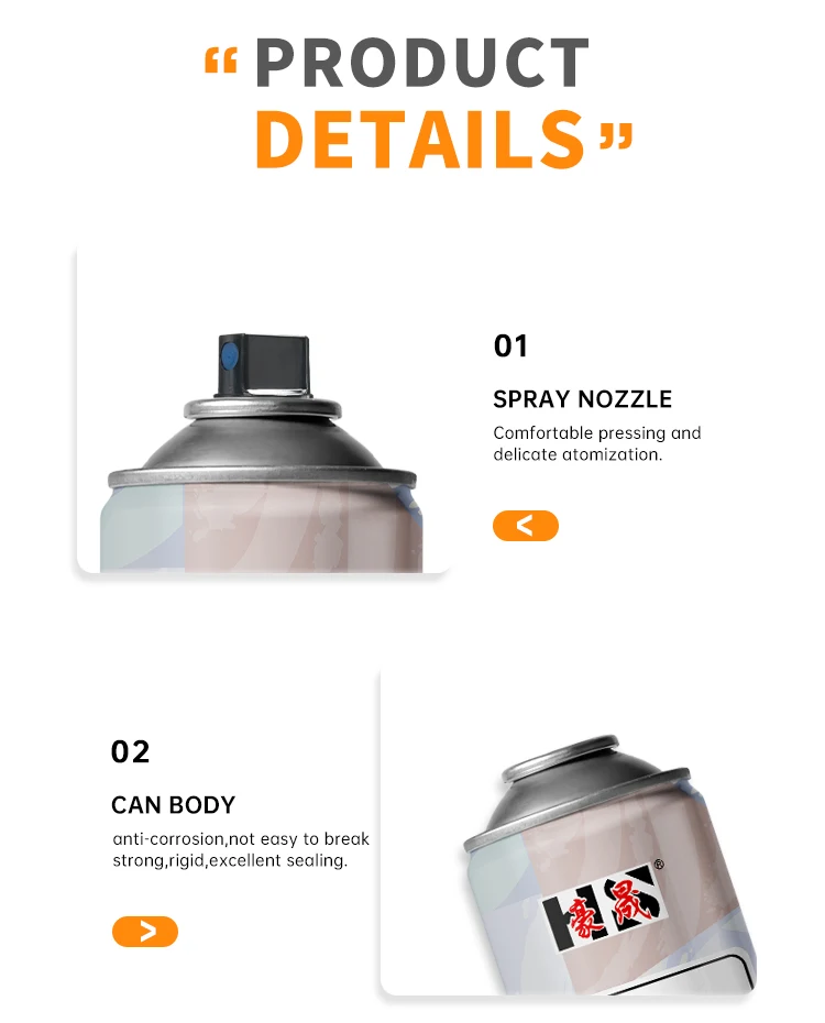 Hosen Waterbased Aerosol Spray Paint Eco Friendly Acrylic Spray Paint