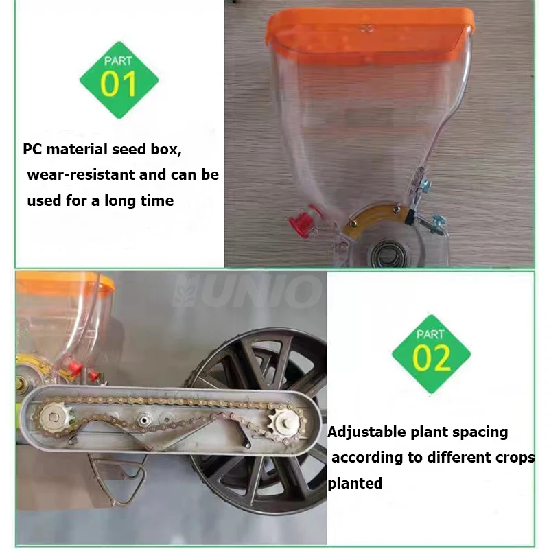 Hand Push Vegetable Seeder Jang Seeder Roller Professional Seeder