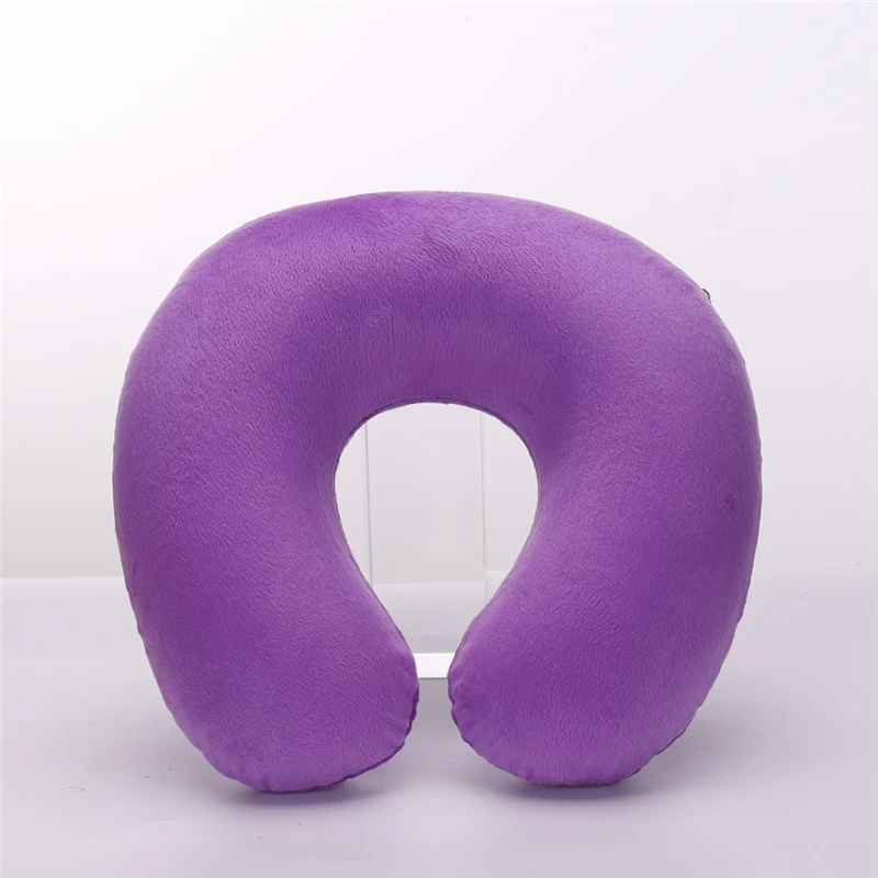 Stock on Hand PVC U Shape Inflatable Travel Neck Pillow