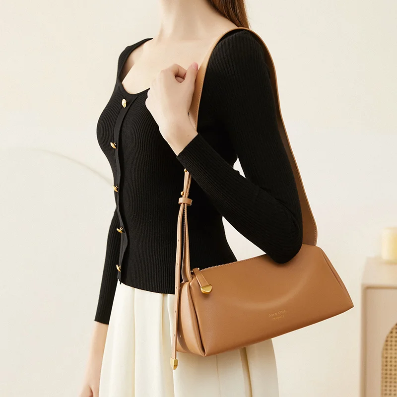High Quality Wholesale Custom Design Leather Crossbody Cross Body Shoulder Bag Cow Leather Cowhide Bag for Women’s Bag
