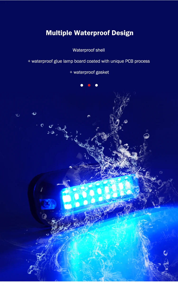 Genuine Marine Underwater Led Boat Lights Underwater Waterproof Blue