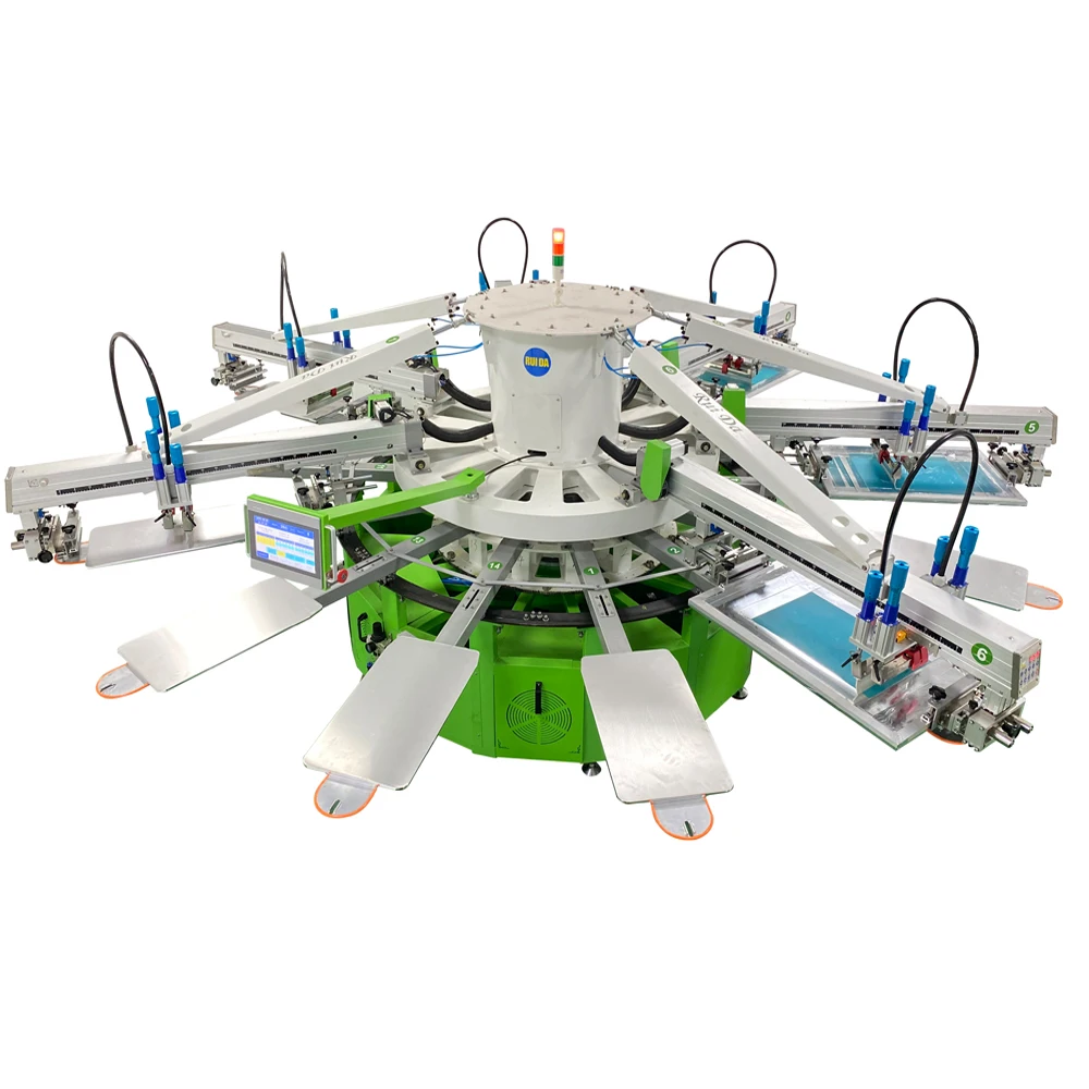 product 6 colors automatic oval screen printing machine-10
