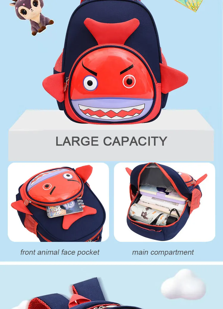 Cartoon animal series backpack children schoolbag