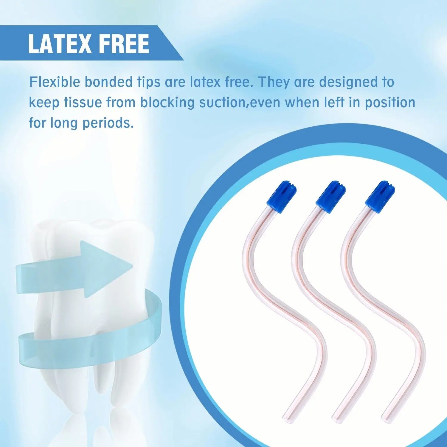 Dental Aspirator Tube Tool Disposable Saliva Ejector Low Volume Suction