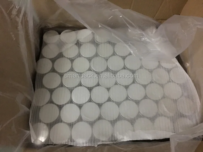 Oem Embossed Logo Aluminium Lid For Plastic Jar Buy Aluminium Lid