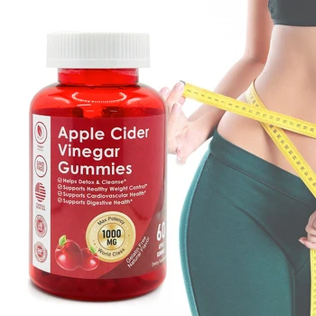 Private label Weight Loss Diet Supplement Gummy Detox Cleanse Slimming Burn Fat Skny Apple Cider Vinegar Gummy for Weight Loss
