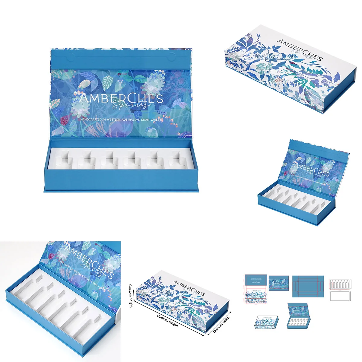 Wholesale Custom Luxury Rigid Box Magnetic Box Packaging Box with Window Cosmetic Packaging Box