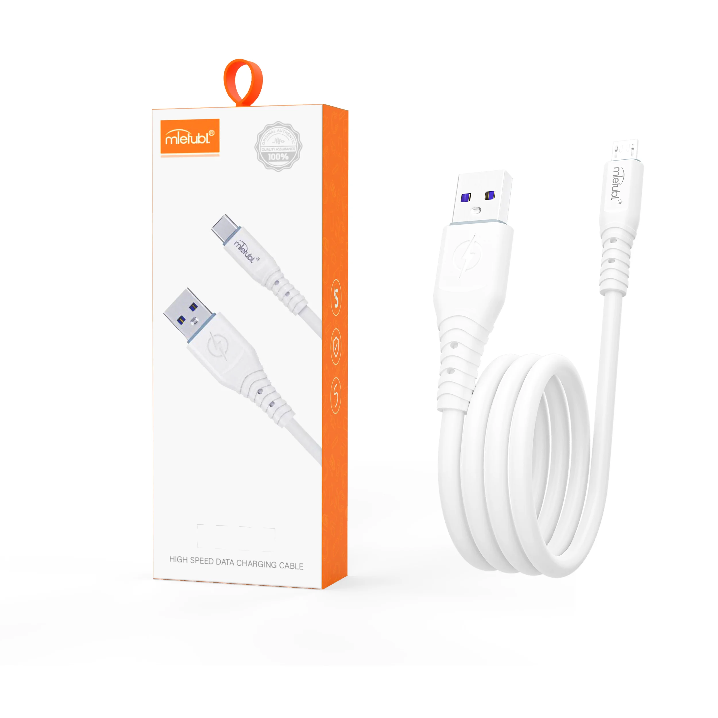 Mietubl 2024 High Quality 3A OD5.0 fast charging data cable silicone material USB type-C for iPhone for Samsung