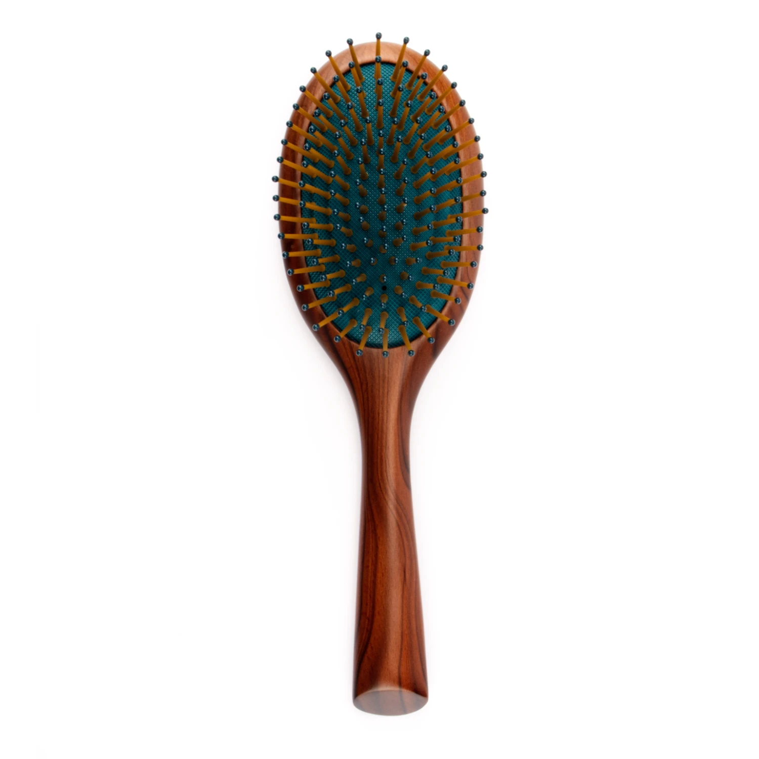 Hot sale Professional Hair Salon tools TPU CUSHION WOOD ROUND PADDLE BRUSH Small Size