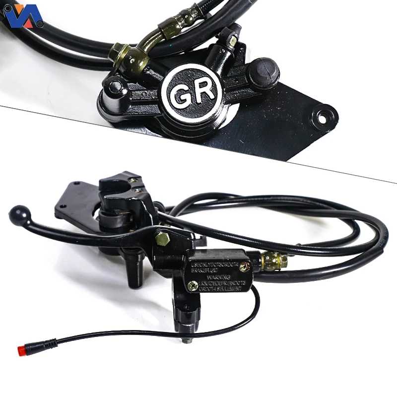 Rear Hydraulic Brake Assembly for Tuttio Soleil01 - Pre-Bled Lever & Caliper Set | Electric Dirt Bike Parts Wholesale
