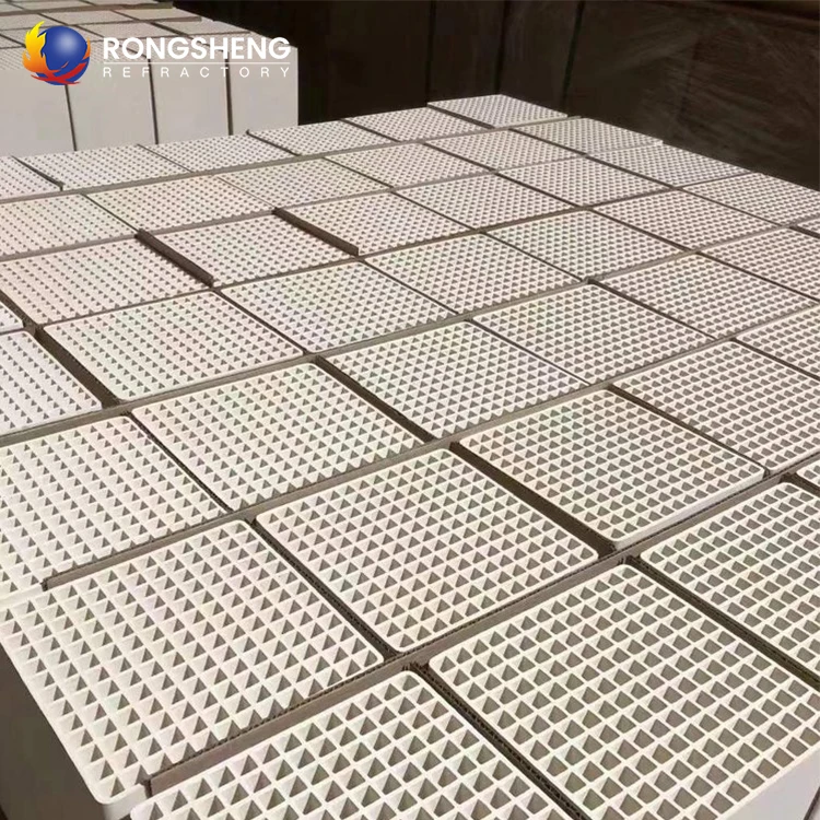 High Quality Cordierite Mullite Ceramic Honeycomb Filter Plates 25,40,50,60 Cell Honeycomb Ceramic Regenerator For Rto Rco