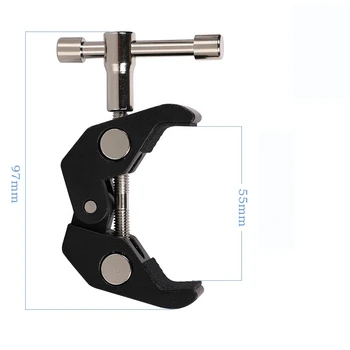 Adjustable Articulating 11 Inch Magic Arm + Large Crab Super Clamp for Camcorder LCD Monitor LED Light DSLR Camera detail image