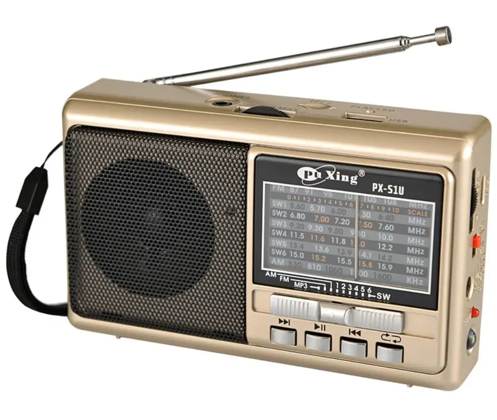 Chinese Portable Stereo Rechargeable Am/fm/sw1-6 8band Radio With Usb ...