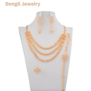 Dongli Jewelry Elegant Brass Jewelry Sets, with Delicate Circular Details, for a Luxurious Look