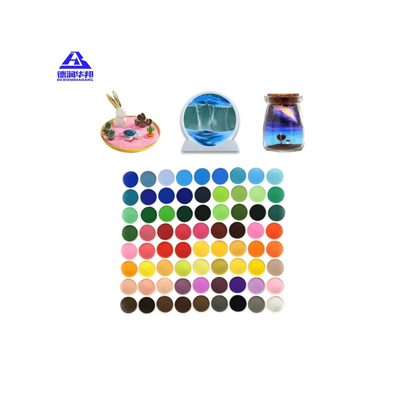 Custom Multi-Color DIY Sand Painting Set Fine Natural Sand for Dyeing Bottle Sand Small bottle custom set