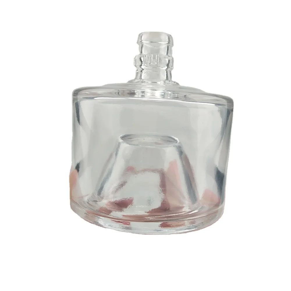 250ml Unique Shaped Set Stackable Collapsible Glass Alcohol Bottle With Deep Bottom