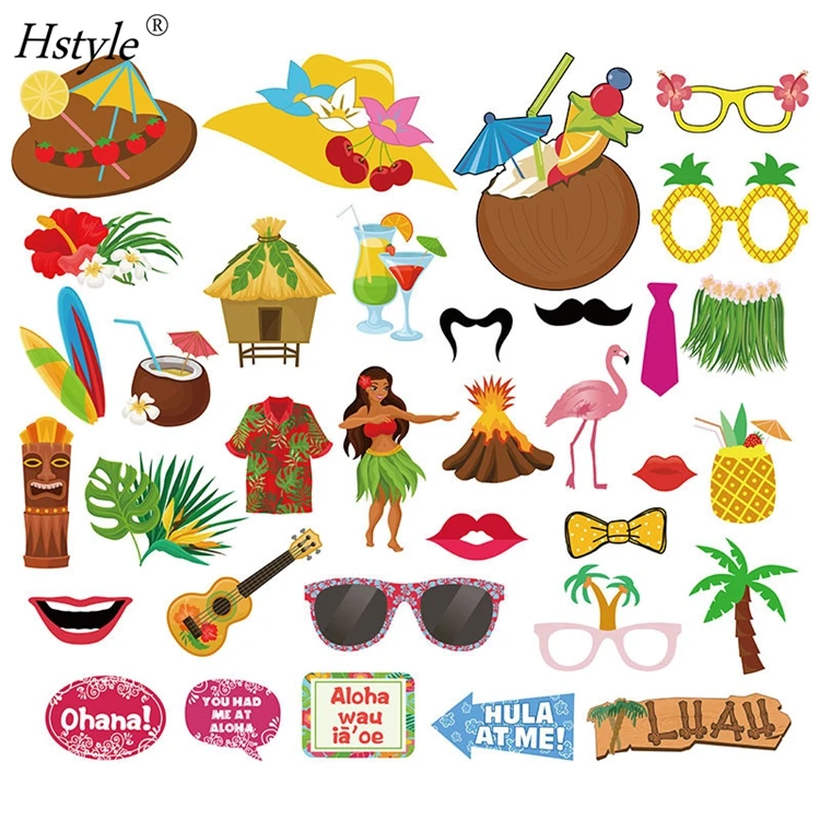 luau-hawaii-photo-booth-props-kit-36pcs-tropical-fun for Free Printable Hawaiian Photo Booth Props Luau Hawaii Photo Booth Props Kit - 36PCS Tropical Fun for Free Printable Hawaiian Photo Booth Props