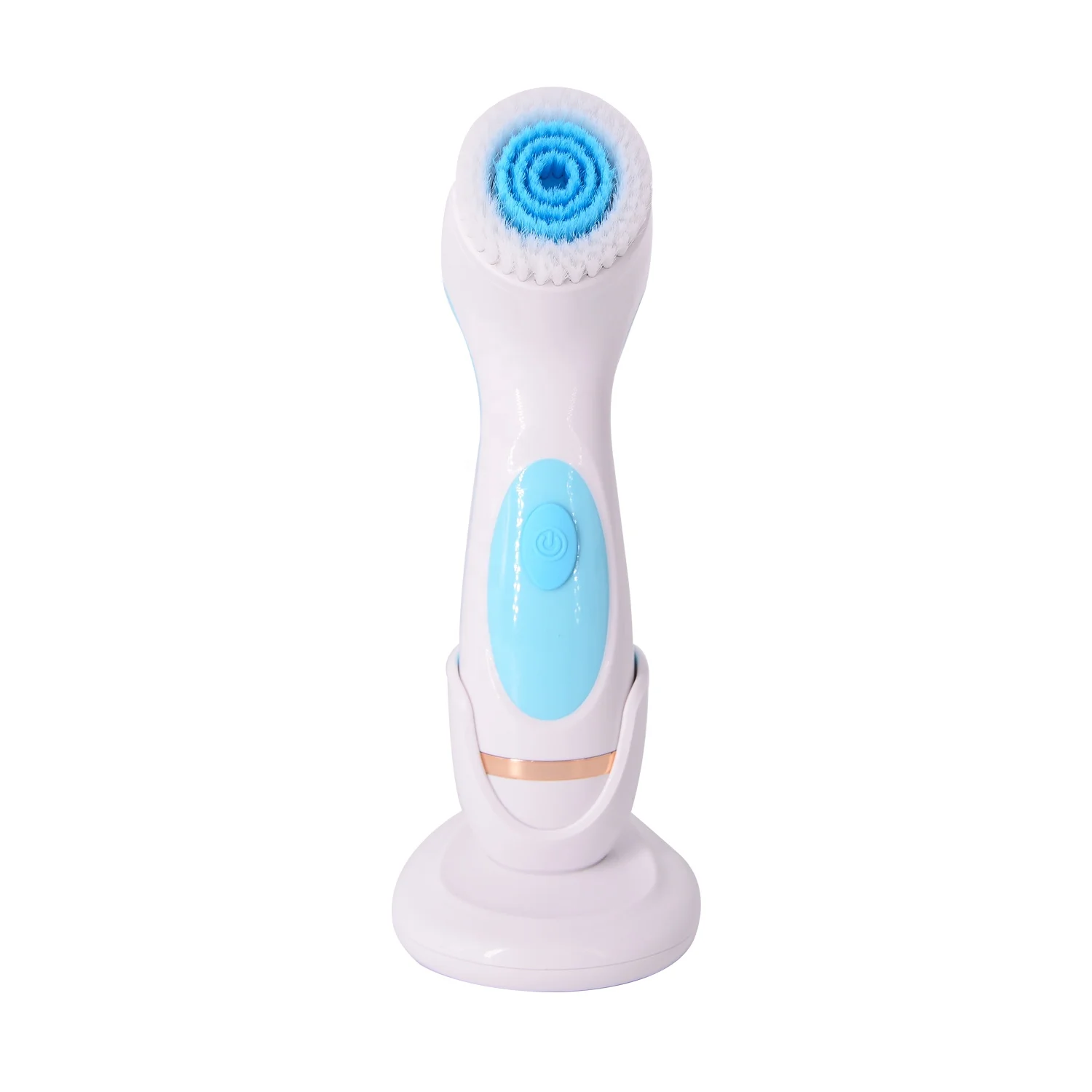 Instrumento Elétrico Multifuncional 3 em 1 para Limpeza Corporal com Cabeçotes de Escova Substituíveis, Escova de Limpeza...