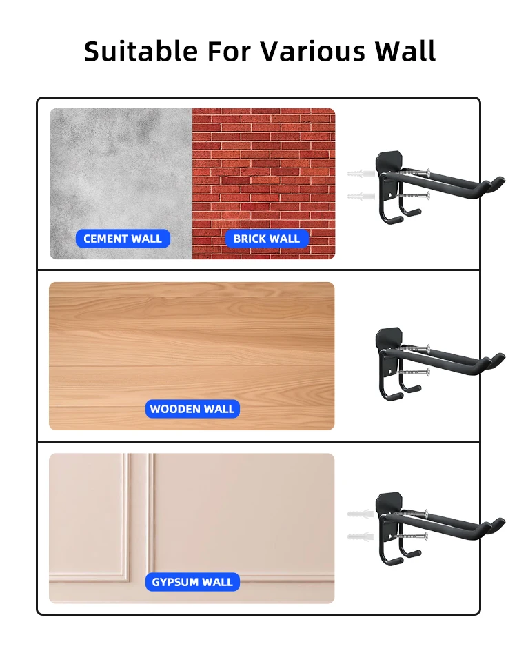 YOUPON Heavy Duty Metal Hooks Rails Storage Organizer for Kitchen Garage High Load Bearing Easy Install Large Capacity supplier