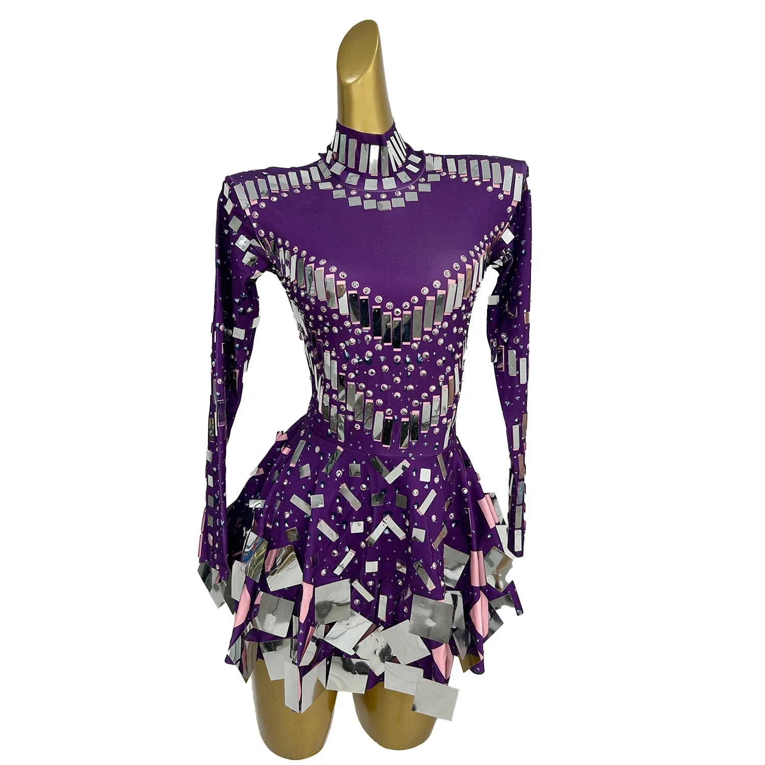 fitted lace wedding dress About Last Night Sequin Mini Dress Purple