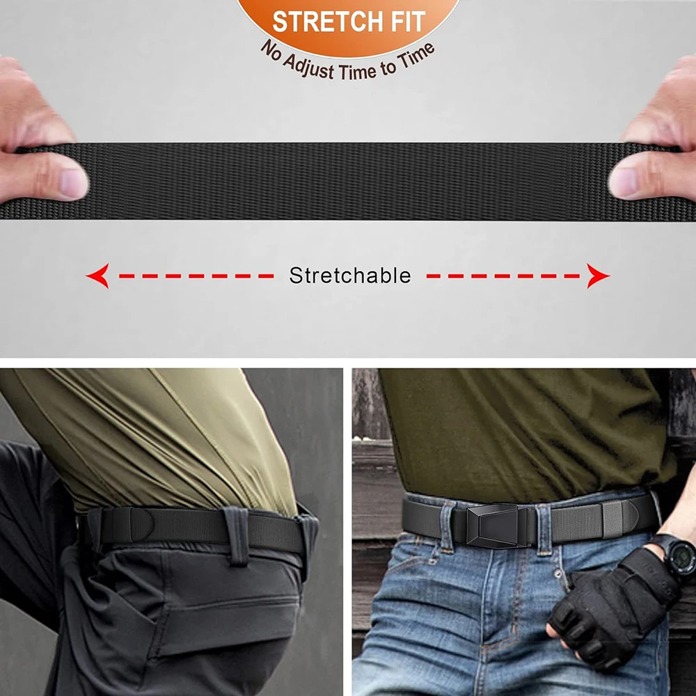 Outdoor Durable Men Belt Pack Tactical Web Rigger Belt Stretch Sports Fishing Quick Release Sports Belt
