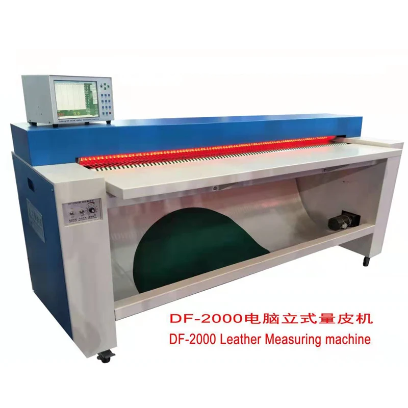 Vertical Industrial Leather Production Machinery Computer Leather Measuring Machine