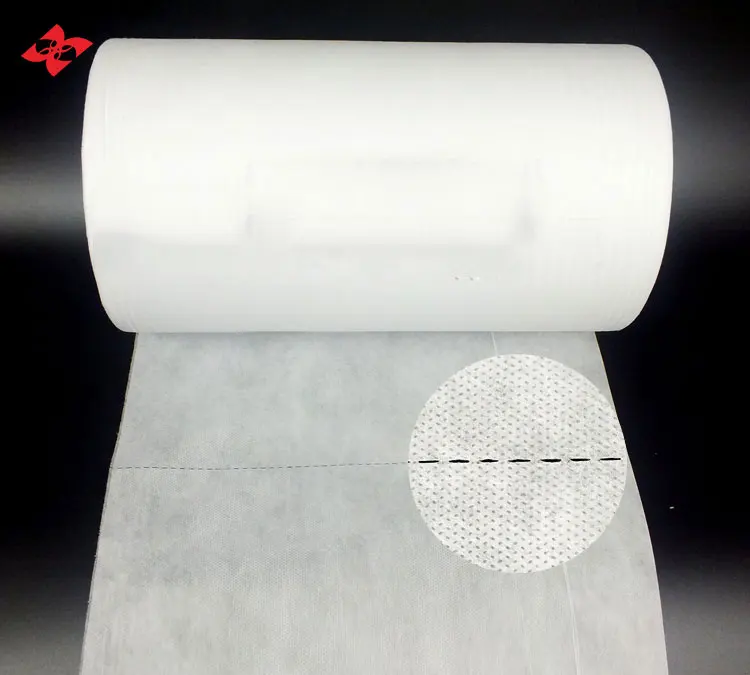 Henghua Nonwoven 25-50GSM Pre-cut Roll Spunbond PP Non Woven Roll for Disposable Bed Cover Fabric Roll