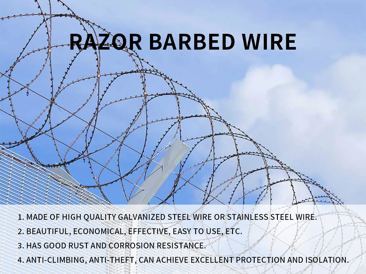 product barbed wire hot selling low price concertina bto 22 type razor barbed wire-1